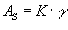 As=K·gamma